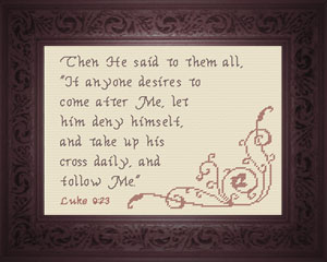 Take Up His Cross Luke 9:23